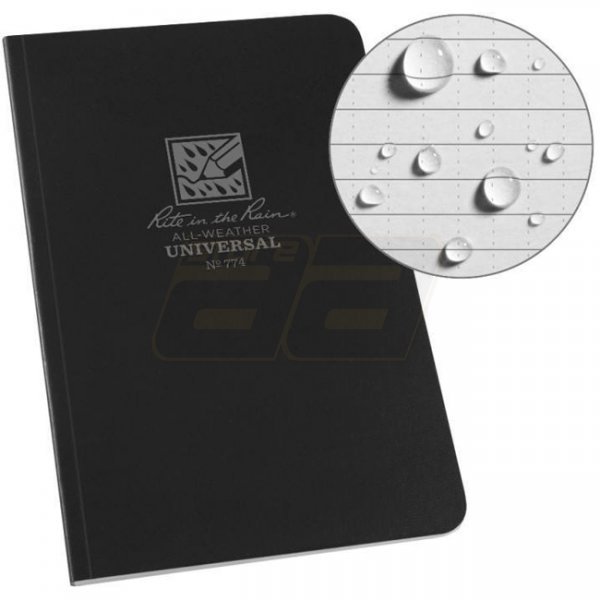 Rite in the Rain Soft Cover Side-Bound Book 4.25 x 7.25 - Black