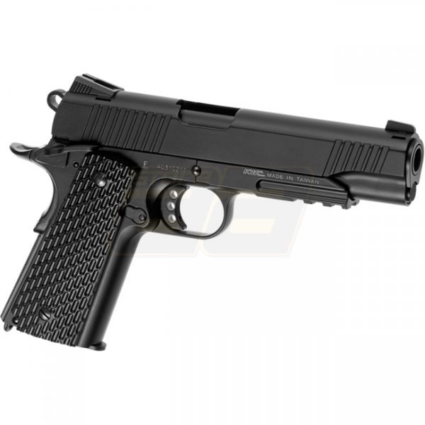 KWC M1911 Tactical Co2 Blow Back Pistol - Black