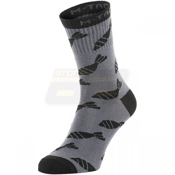 M-Tac Lightweight Socks Mortar Bombs Mk.3 - Dark Grey - 39-42
