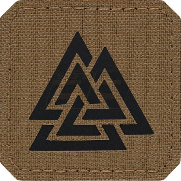 M-Tac Valknut Laser Cut Square Patch - Coyote / Black