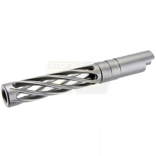 Dr.Black Marui Hi-Capa 5.1 GBB Outer Barrel Type-Dinging 6063 Aluminium - Grey