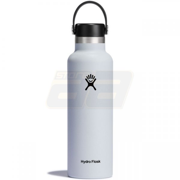 Hydro Flask Standard Mouth Insulated Water Bottle & Flex Cap 21oz - White