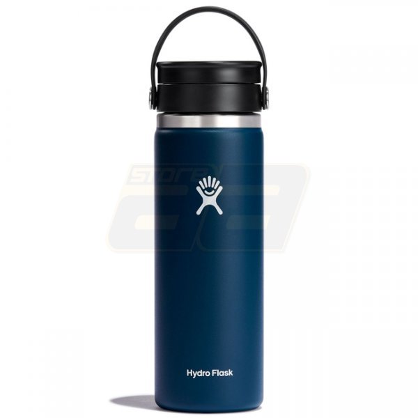 Hydro Flask Wide Mouth Insulated Bottle & Flex Sip Lid 20oz - Indigo