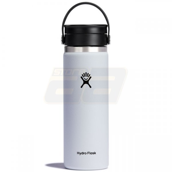 Hydro Flask Wide Mouth Insulated Bottle & Flex Sip Lid 20oz - White