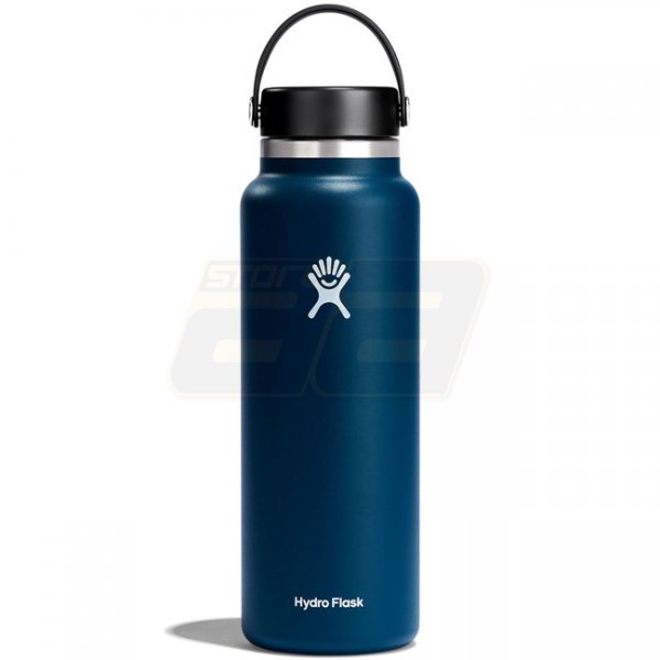Hydro Flask Wide Mouth Insulated Water Bottle & Flex Cap 40oz - Indigo