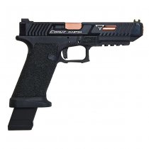 APS EMG TTI Combat Master G34 Slide & OMEGA Frame Co2 Blow Back Pistol - Black