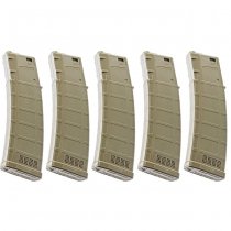 Ares M4 170rds AEG Magazine Set - Dark Earth