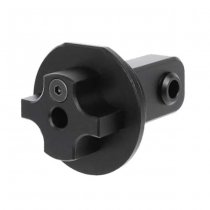 Laylax Marui VSR-ONE 2-Way Picatinny Rail & M4 M4 Stock Pipe Rear Stock Base - Black