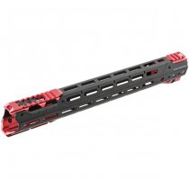 Madbull Strike Industries M4 GBBR / AEG GRIDLOK Handguard 17 Inch Main Body & Sights - Red