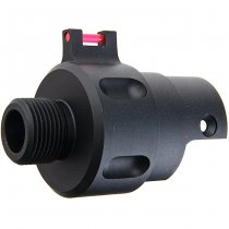 TTI Airsoft Action Army AAP-01 GBB Silencer Adapter Kit 14mm CCW CNC - Black