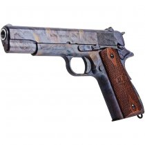 Armorer Works AO 1911 Gas Blow Back Pistol Marble Pattern & Wood Grip