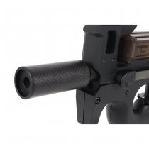 Laylax MODE-2 Carbon Fiber FAT Silencer 14mm CCW 70mm - Black