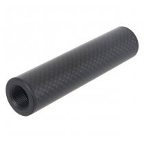 Laylax MODE-2 Carbon Fiber Slim Silencer 14mm CCW 100mm - Black