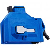 CTM Marui / WE / KJ Hi-Capa GBB HPA M4 Magazine Adapter - Blue x Grey Button