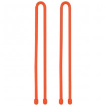 Nite Ize Gear Tie Reusable Rubber Twist Tie 2 Pack 12 Inch - Orange
