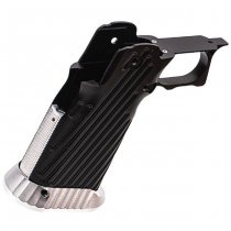 Bomber Marui Hi-Capa GBB CNC Aluminum Grip INF Style - Black / Silver