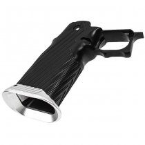 Bomber Marui Hi-Capa GBB CNC Aluminum Grip INF Style - Black / Silver