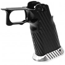 Bomber Marui Hi-Capa GBB CNC Aluminum Grip INF Style - Black / Silver