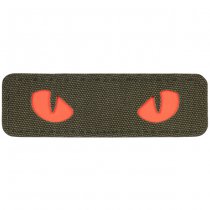 M-Tac Red Cat Eyes Laser Cut Patch - Ranger Green