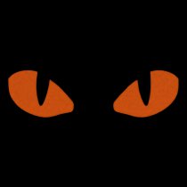 M-Tac Red Tiger Eyes Laser Cut Patch - Black