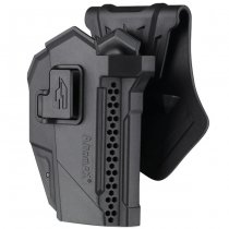 Amomax Glock 17 / 19 / CZ P10C Red Dot Compatible Paddle Holster - Black