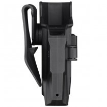 Amomax Glock 17 / 19 / CZ P10C Red Dot Compatible Paddle Holster - Black