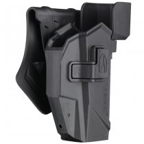 Amomax Glock 17 / 19 / CZ P10C Red Dot Compatible Paddle Holster - Black