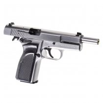 WE Hi-Power Mk3 Gas Blow Back Pistol - Silver