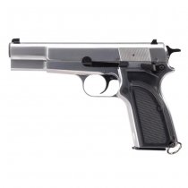 WE Hi-Power Mk3 Gas Blow Back Pistol - Silver