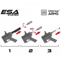 Specna Arms RRA SA-E25 EDGE Kestrel ETU 1.14J AEG - Black