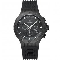 Glock Watch Black Steel Case & Black Silicone Strap