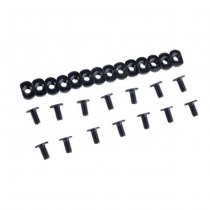 Advantage Airsoft Contour Line Style M-LOK Rail Cover Type 2 - Black