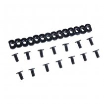 Advantage Airsoft Contour Line Style M-LOK Rail Cover Type 3 - Black