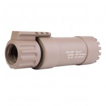 Angry Gun KWA MP9 / KSC TP9 Compact Suppressor Tracer - Dark Earth