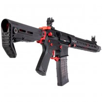 Cyma Strike Industries AR Strike Raider Carbine Gas Blow Back Rifle 13.5 Inch - Black / Red