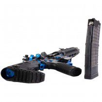 Cyma Strike Industries AR Strike Raider SBR Gas Blow Back Rifle 10 Inch - Black / Blue