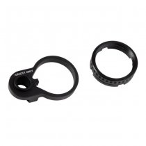 Dytac SLR Rifleworks M4 GBBR Buffer Tube Assembly Castle Nut & End Plate - Black