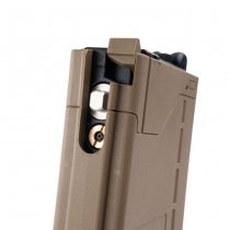 Angry Gun Lancer Systems L5AWM V2 MWS GBBR 5.56 Type Opqaue 35rds Gas Magazine - Dark Earth