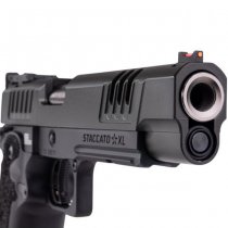 Army Armament Staccato XL Gas Blow Back Pistol Stippling Grip - Black