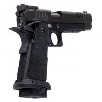Army Armament Staccato XL Gas Blow Back Pistol Stippling Grip - Black