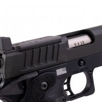 Army Armament Staccato P Gas Blow Back Pistol Stippling Grip - Black