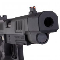 Army Armament Staccato C2 Comp SOC Gas Blow Back Pistol Stippling Grip - Black