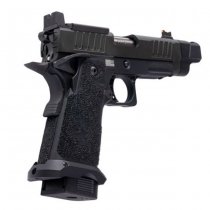 Army Armament Staccato C2 Comp SOC Gas Blow Back Pistol Stippling Grip - Black
