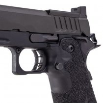 Army Armament Staccato P Comp SOC Gas Blow Back Pistol Stippling Grip - Black