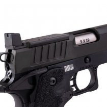 Army Armament Staccato P Comp SOC Gas Blow Back Pistol Stippling Grip - Black