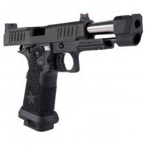 Army Armament Staccato P Comp SOC Gas Blow Back Pistol Stippling Grip - Black