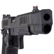 Army Armament Staccato P Comp SOC Gas Blow Back Pistol Stippling Grip - Black