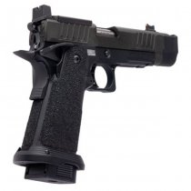 Army Armament Staccato P Comp SOC Gas Blow Back Pistol Stippling Grip - Black