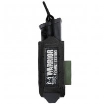 Warrior Laser Cut Single Bungee Pistol Magazine Pouch - Black