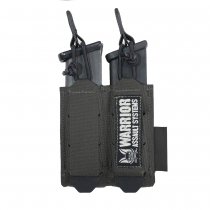 Warrior Laser Cut Double Bungee Pistol Magazine Pouch - Black